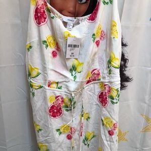 Cute Citrus Print Sundress